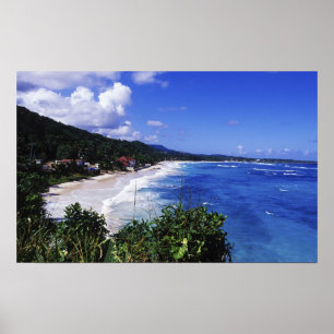Long Bay, Port Antonio, Jamaika Poster