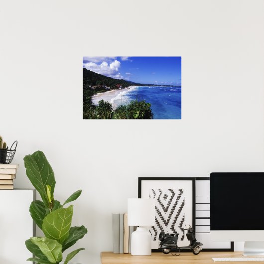 Long Bay, Port Antonio, Jamaika Poster (Heimbüro)
