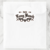 Long Beach 562 Runder Aufkleber (Tasche)