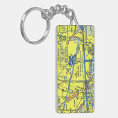 Long Beach Airport Chart / Taxistand Schlüsselanhänger (Vorderseite links)