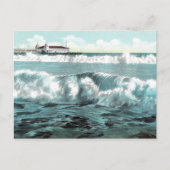 Long Beach Breakers Vintag Postkarte (Vorderseite)