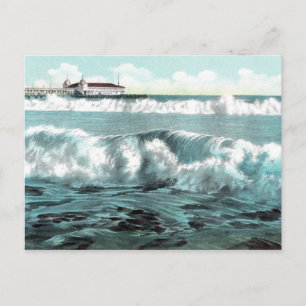Long Beach Breakers Vintage Postkarte