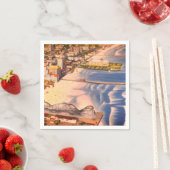 Long Beach, CA Boardwalk (California Dream) Serviette (Beispiel)