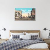 Long Beach, CA - Ocean Boulevard View Leinwanddruck (Insitu (Schlafzimmer))