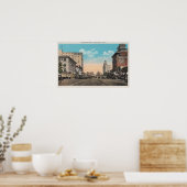 Long Beach, CA - Ocean Boulevard View Poster (Küche)