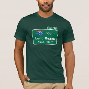 Long Beach, CA-Verkehrsschild T-Shirt