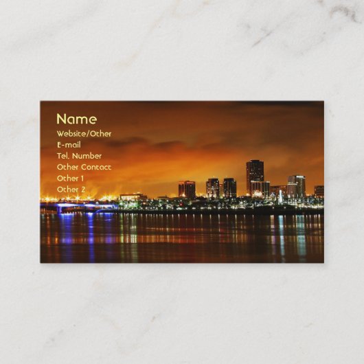 Long Beach CA Visitenkarte (Vorderseite)