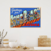 Long Beach California CA Large Letter Postcard Poster (Küche)