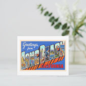 Long Beach California CA Large Letter Postcard Postkarte (Stehend Vorderseite)