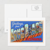 Long Beach California CA Large Letter Postcard Postkarte (Vorne/Hinten)
