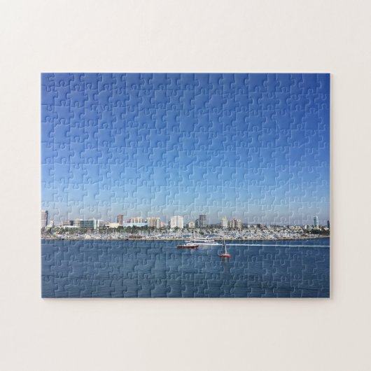 Long Beach California City Skyline Puzzle (Horizontal)