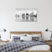 Long Beach, California City Skyline View Leinwanddruck (Insitu (Schlafzimmer))
