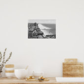 Long Beach, California Coastline and Beach Poster (Küche)