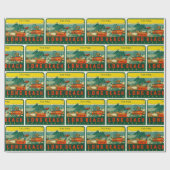 Long Beach California Der Pike Roller Untersetzer Geschenkpapier (Flach)