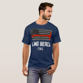 Long Beach California Fire Rescue Department T-Shirt (Vorne ganz)