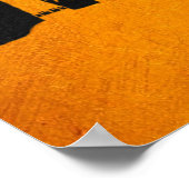 Long Beach California Gold Skyline Poster (Ecke)