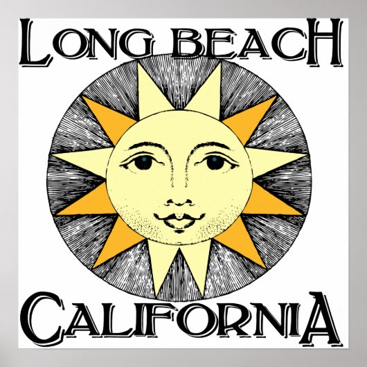 Long Beach California Poster (Vorne)