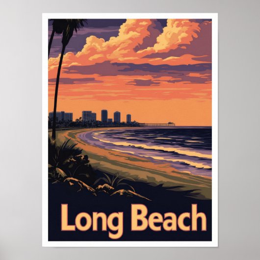 Long Beach California Poster (Vorne)