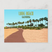 Long Beach California Postkarte (Vorderseite)