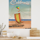 Long Beach California Reiseplakat Poster (Küche)