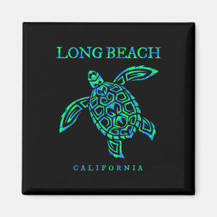 Long Beach California Sea Turtle Boys Girls Toddle Magnet
