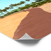 Long Beach California Shoreline Poster (Ecke)