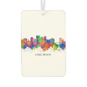 Long Beach California Skyline Autolufterfrischer (Rückseite)