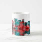 Long Beach California Skyline Kaffeetasse (Mittel)