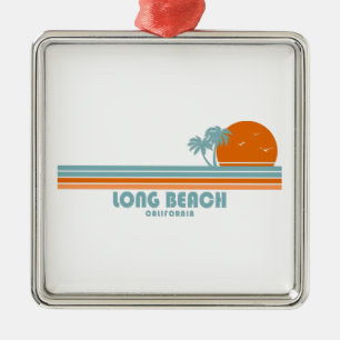 Long Beach California Sonnenpalmen Ornament Aus Metall