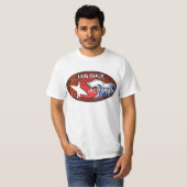 Long Beach California surft Wellen art value tee (Vorne ganz)