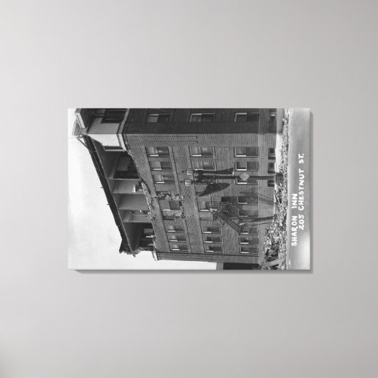 Long Beach, California View Sharon Inn Leinwanddruck (Vorderseite)