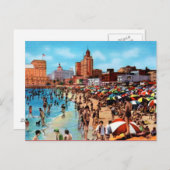 Long Beach California Vintag Postkarte (Vorne/Hinten)