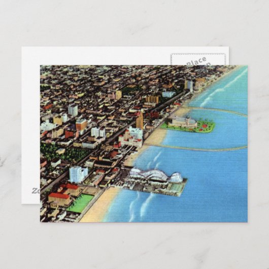 Long Beach California Vintag Postkarte (Vorne/Hinten)