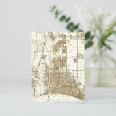 Long Beach California Vintage Karte (Stehend Vorderseite)