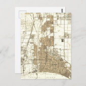 Long Beach California Vintage Karte (Vorne/Hinten)