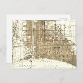 Long Beach California Vintage Karte (Vorne/Hinten)