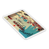 Long Beach, California Vintage Postcar Magnet (Rechte Seite)