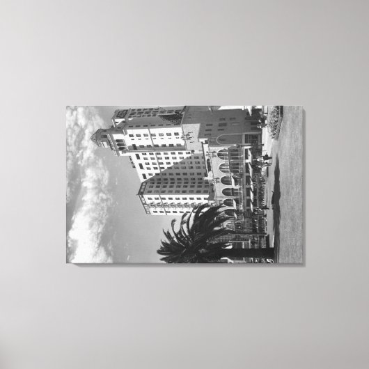 Long Beach, California Wilton Hotel Fotograf Leinwanddruck (Vorderseite)