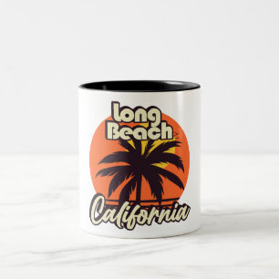 Long Beach California Zweifarbige Tasse