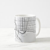 Long Beach City Map Kaffee Tasse (VorderseiteRechts)