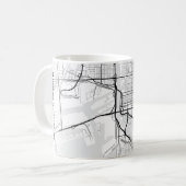 Long Beach City Map Kaffee Tasse (Vorderseite Links)