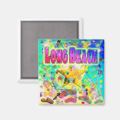 Long Beach Epoch Hour Magnet (Vorderseite/Rückseite)