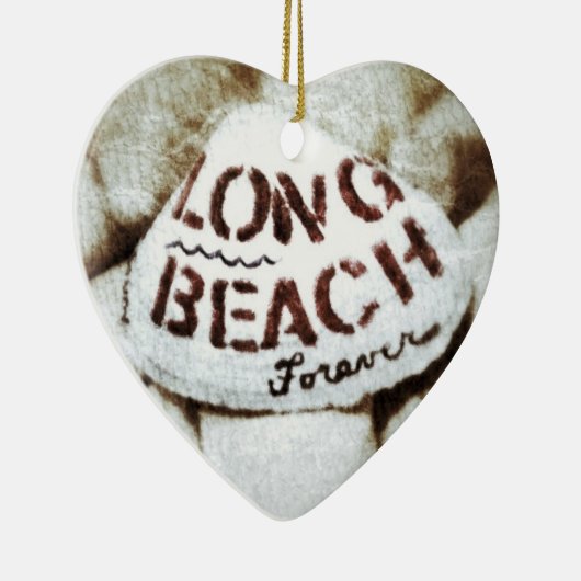 Long Beach für immer Keramikornament (Rechts)