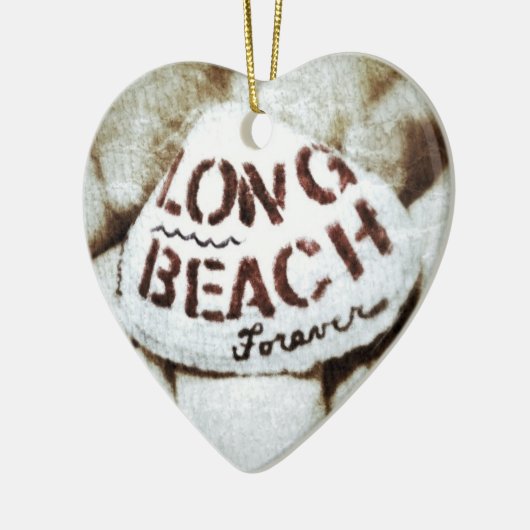 Long Beach für immer Keramikornament (Links)