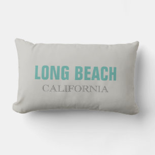 Long Beach Grey California Throw Kissen
