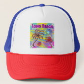 Long Beach Happy and Hope Hat Truckerkappe (Vorderseite)