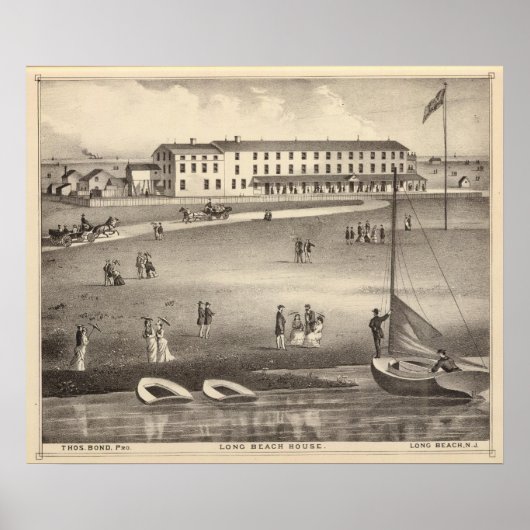 Long Beach House, Long Beach, NJ Poster (Vorne)