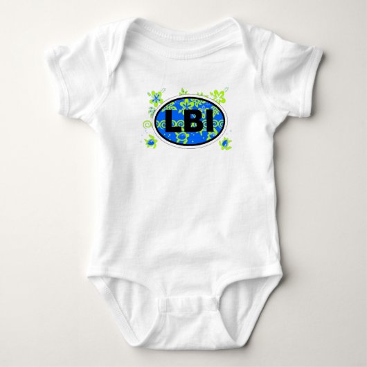 Long Beach Insel Baby Strampler (Vorderseite)