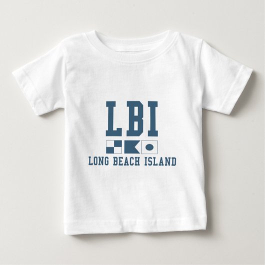 Long Beach Insel Baby T-shirt (Vorderseite)