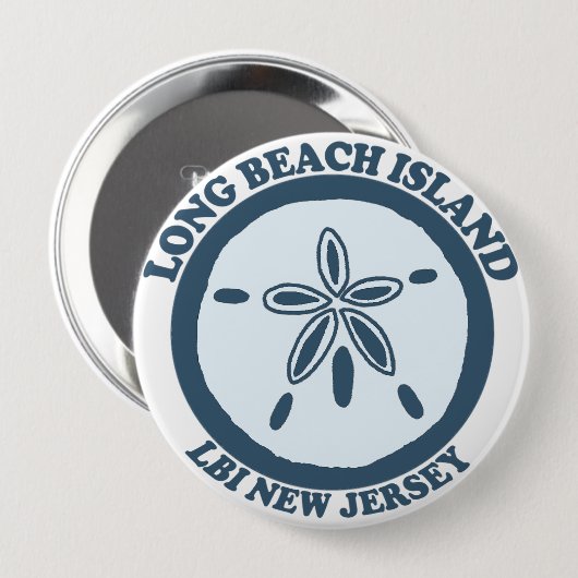 Long Beach Insel Button (Vorne & Hinten)